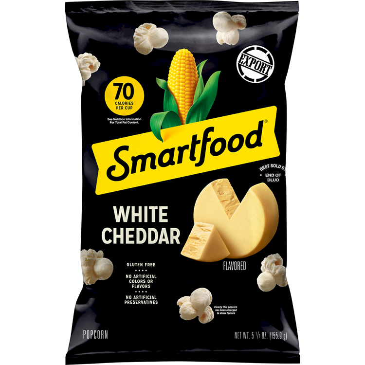 Smartfood White Cheddar Flavored Gluten Free Popcorn 5.5 OZ (156g) - Export