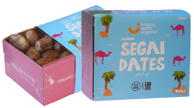 Happy Earth Organic Segai Dates 500g