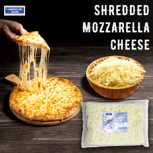 Shredded Mozzarella Cheese 2 kg – 100% Dairy | American Mark