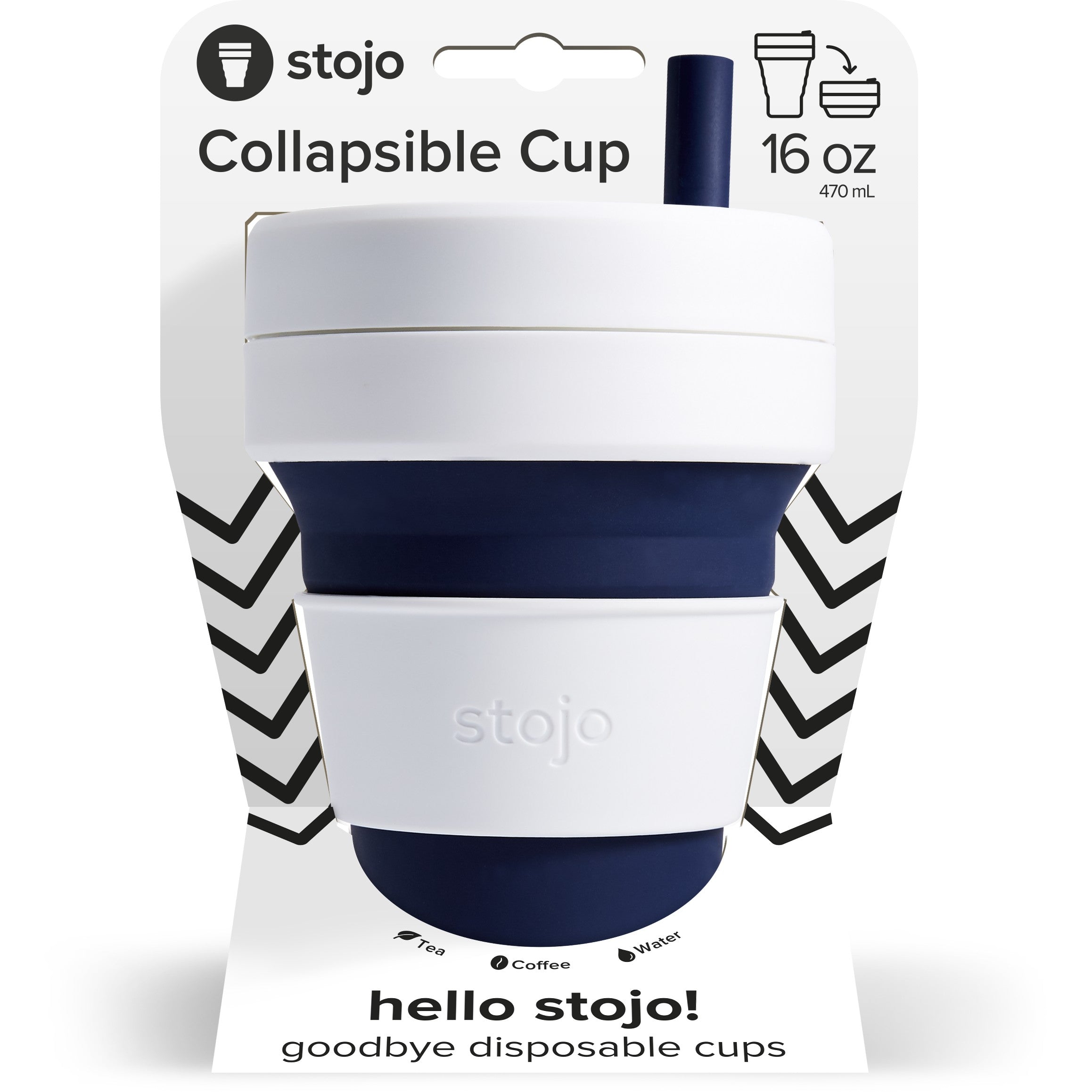 Stojo Biggie Cup Indigo 470ml