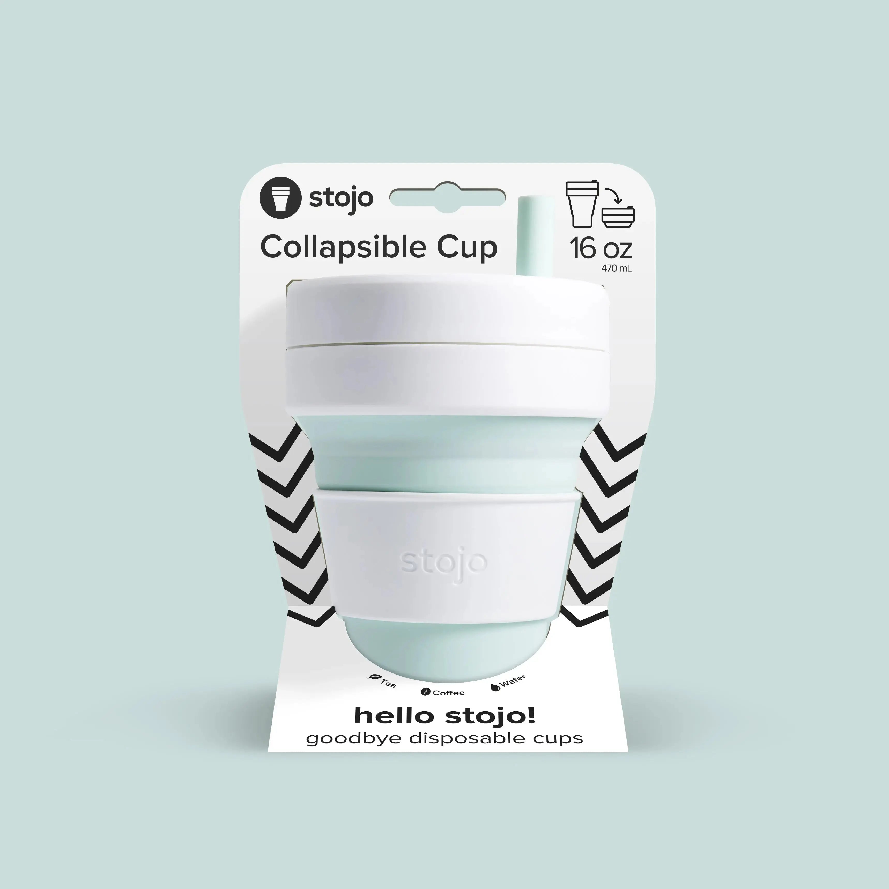 Stojo Biggie Cup Mint 470ml