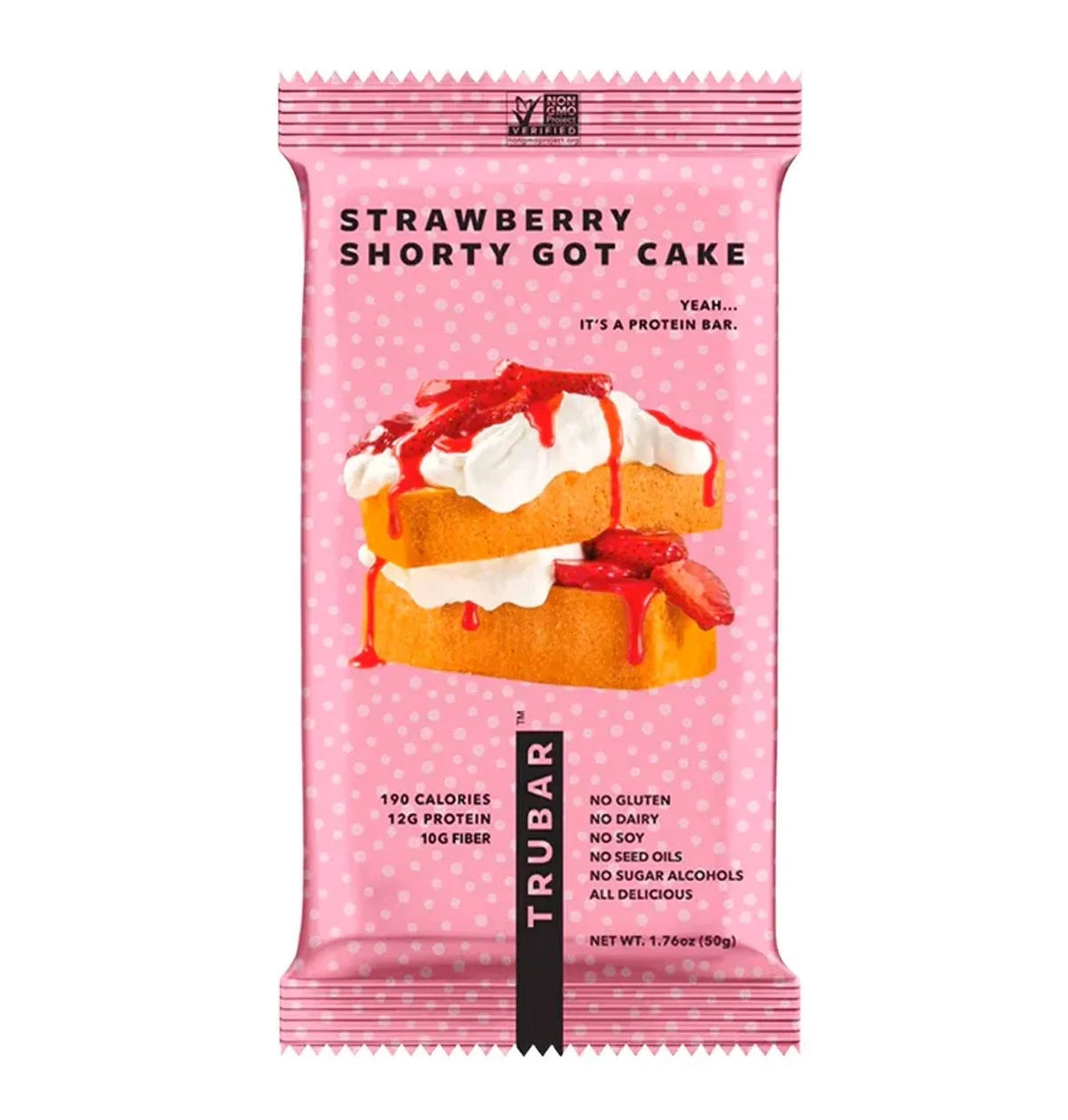 TRUBAR Plant Based Protein Bar Strawberry Shorty Got Cake 50g