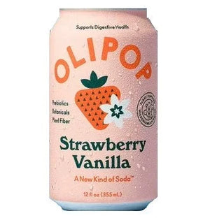 Olipop Strawberry Vanilla Soda Can 355ml