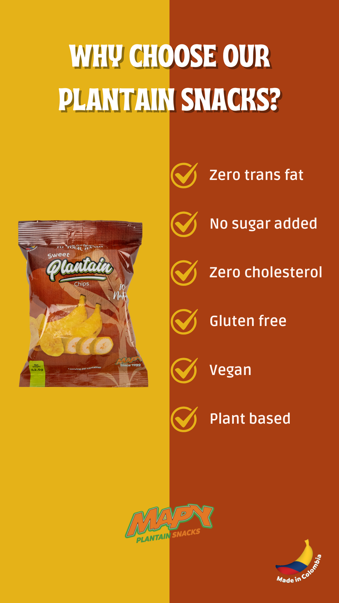 Mapy Sweet Plantain Chips 42.5g