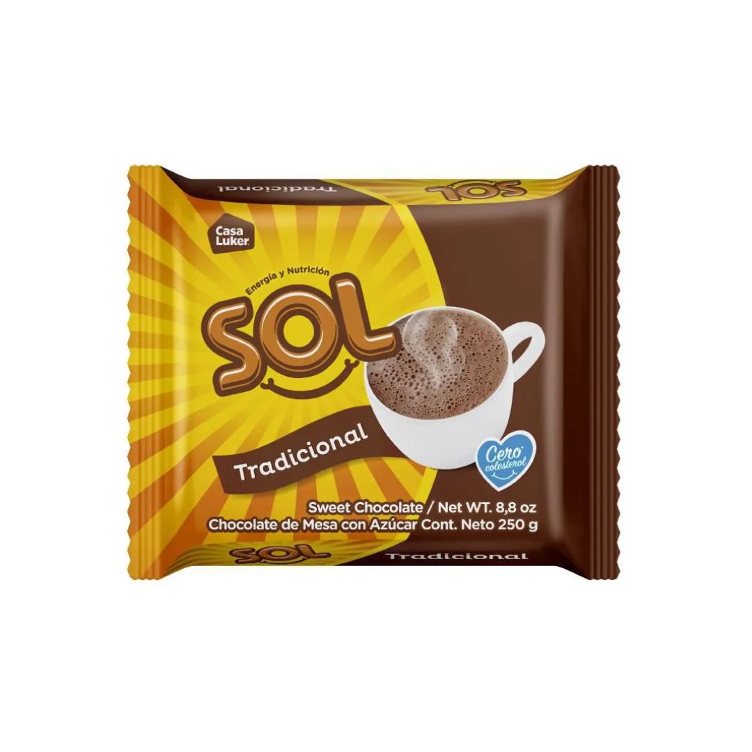 Casa Luker Sol Traditional Sweet Hot Chocolate Bars 250g