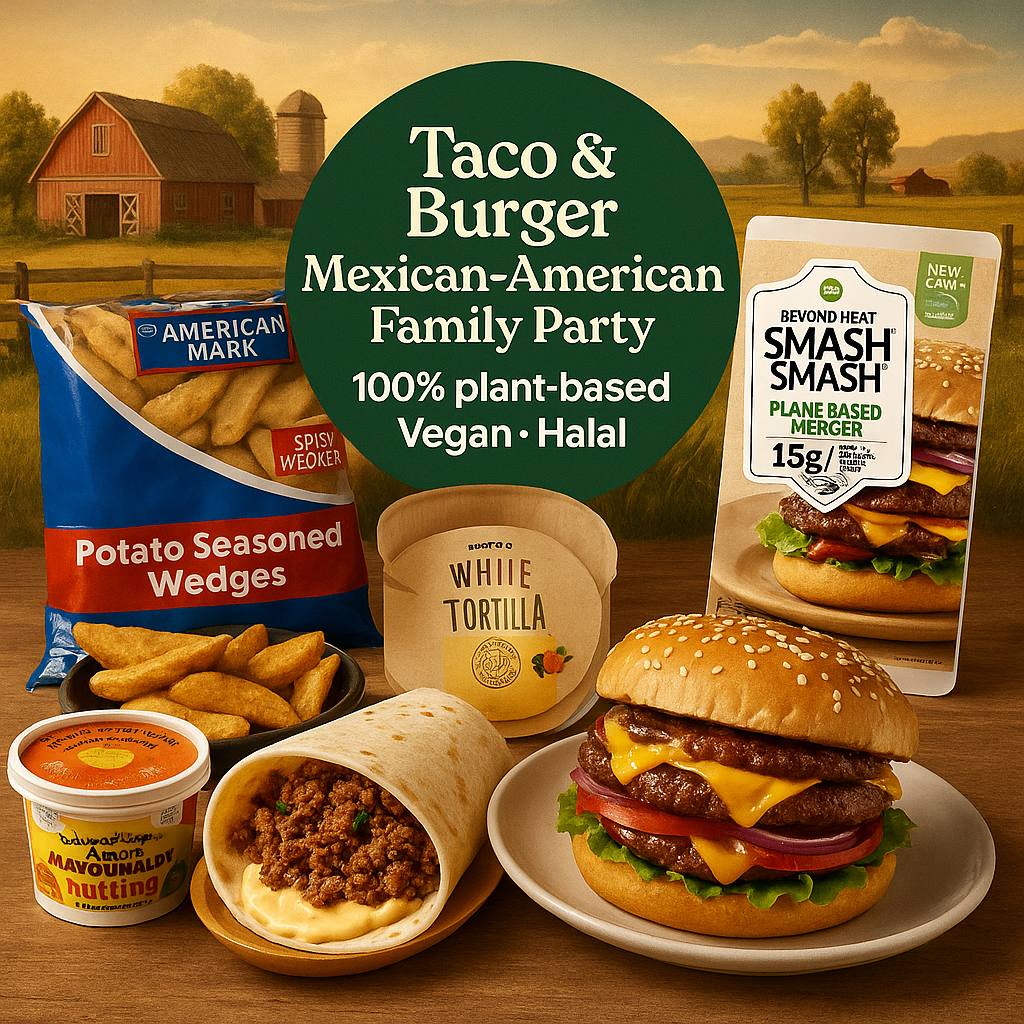 Taco & Burger Mexican-American Family Party