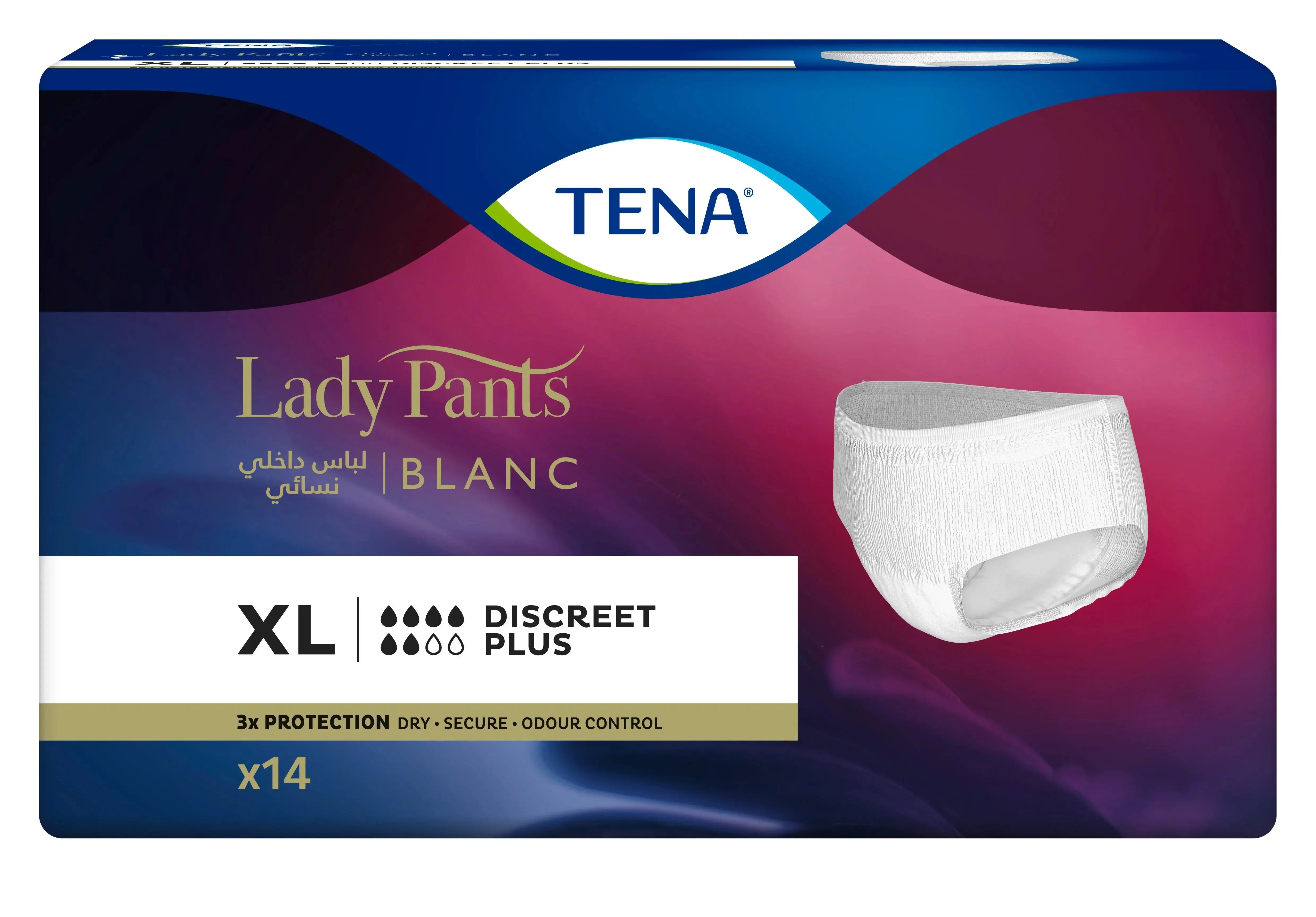 Tena Silp Lady Pants Discreet Plus XL 14's