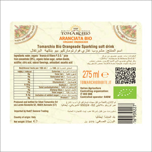 Tomarchio Organic Sparkling Drink Blond Orange 275ml