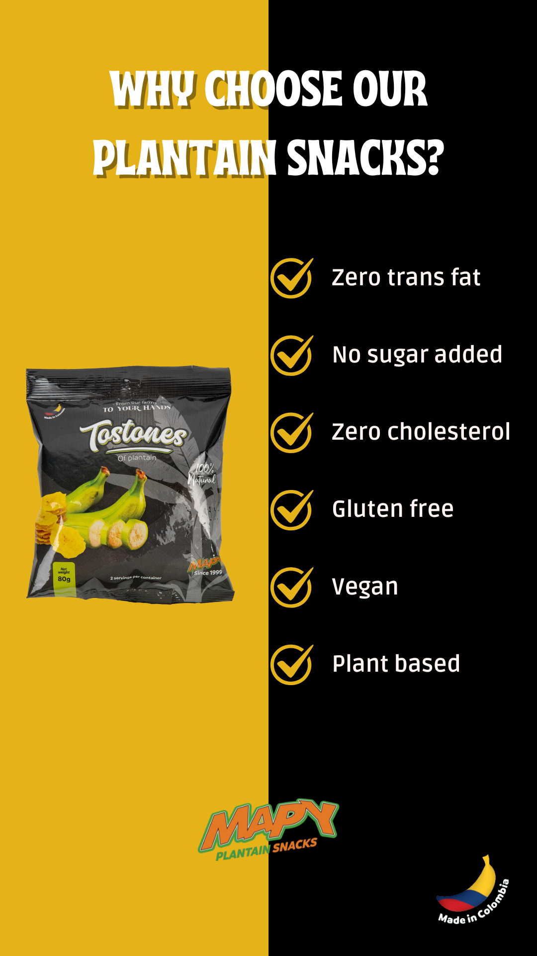 Mapy Tostones Plantain Chips 80g