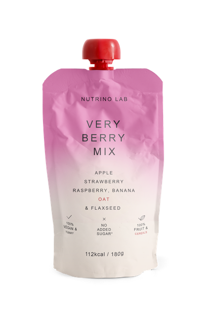 Nutrino Lab Very Berry Mix (Apple, Strawberry, Raspberry, Banana, Oat & Flaxseed) 180g
