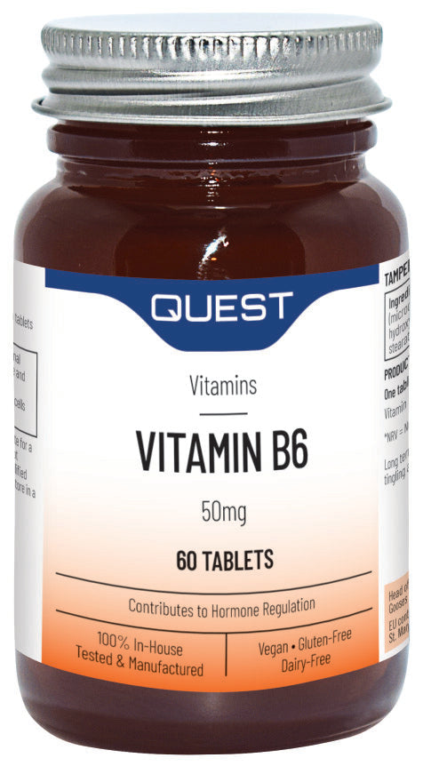Vitamin B6 50mg – 60 Tablets supplement