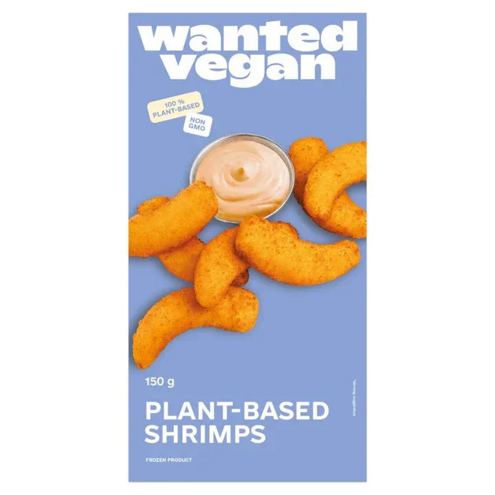 Wanted Vegan 150g plant-based shrimps with dipping sauce, vegan frozen food UAE