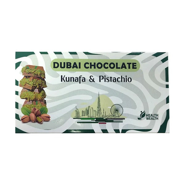 Health Wealth Dubai Chocolate Kunafa & Pistachio 220g