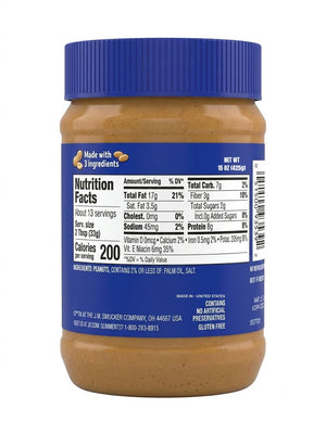 Jif Simply Crunchy Unsweetened Peanut Butter Spread 425g