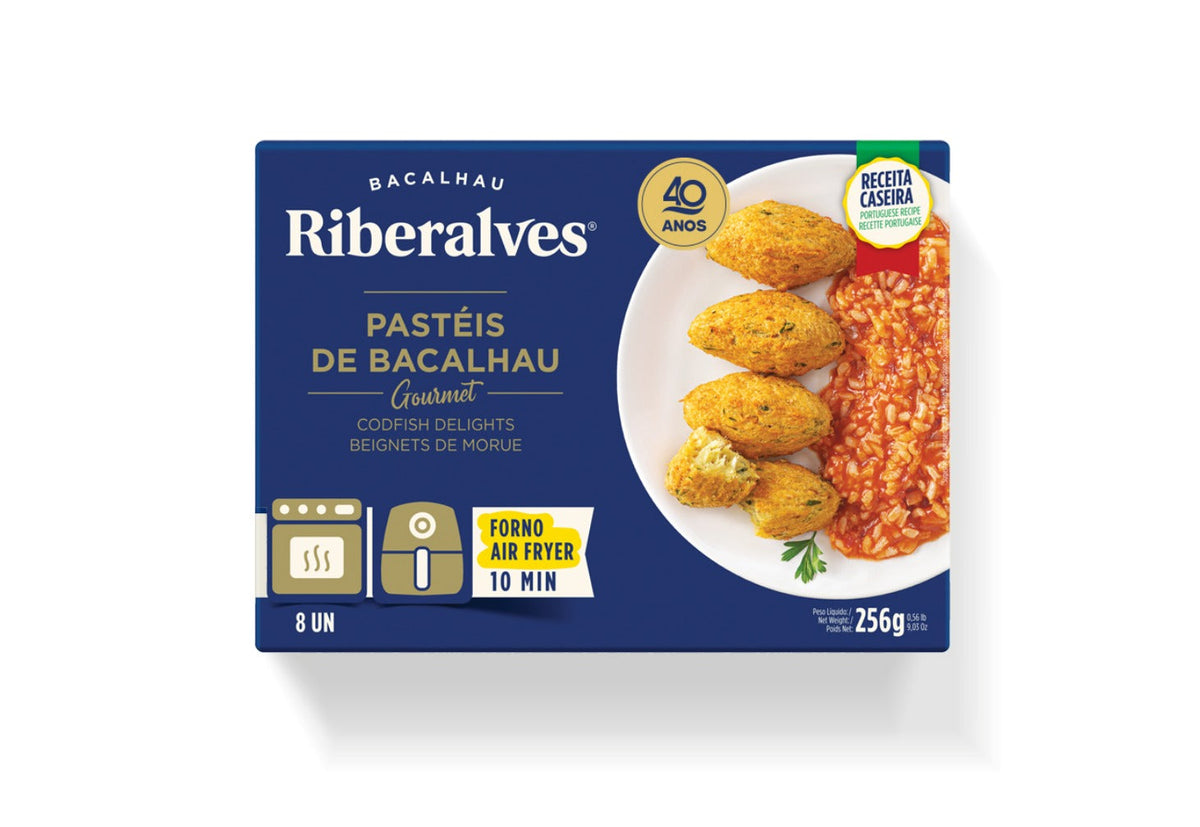 Frozen Codfish Gourmet Cakes - Riberalves- 256g