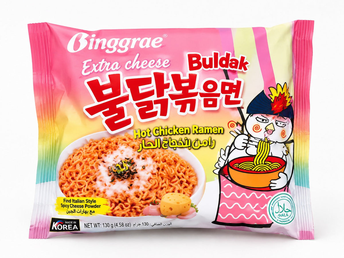 Bingmone Buldak Zaattar Cheese Hot Chicken Ramen 5 Packs - 142g