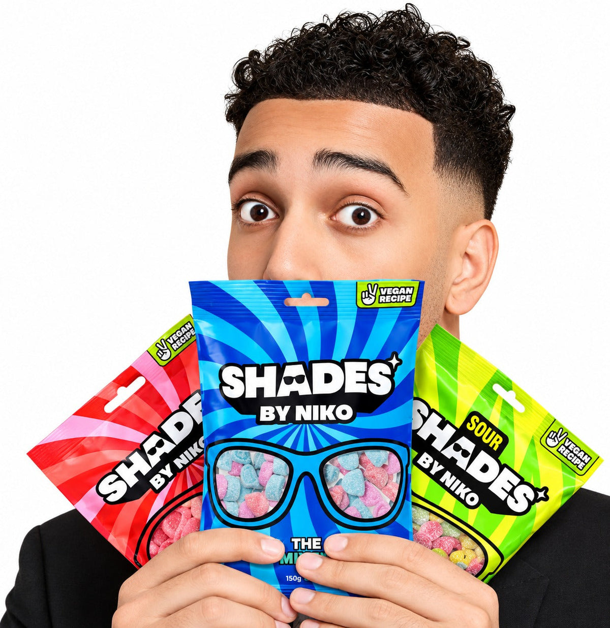 Shades By Niko Assorted Flavors Vegan Recipe 150g Each (Pack of 3)