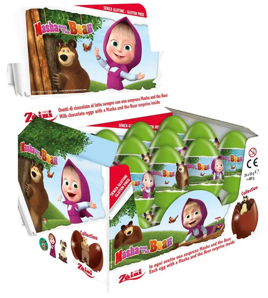 Zaini Masha and the Bear (24 Chocolate Eggs)