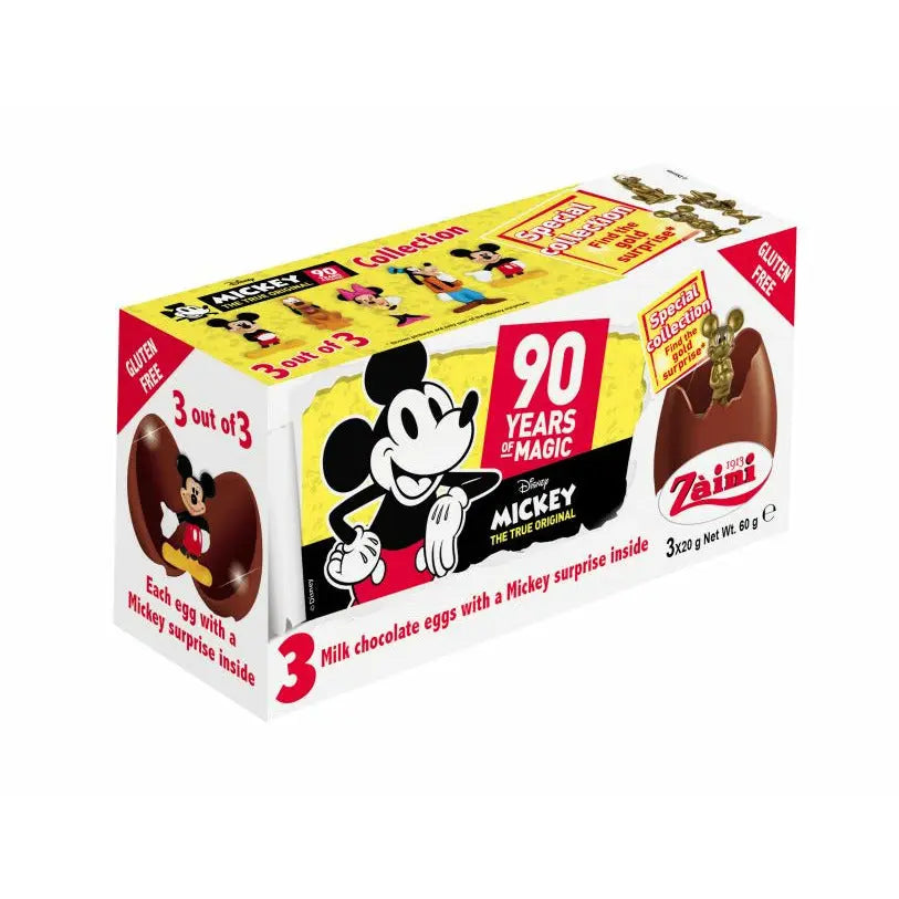 Zaini Mickey Mouse (Tripack Chocolate Eggs)