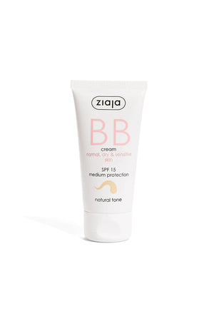 BB Cream Normal, Dry & Sensitive Skin SPF15 Medium Protection Natural Tone