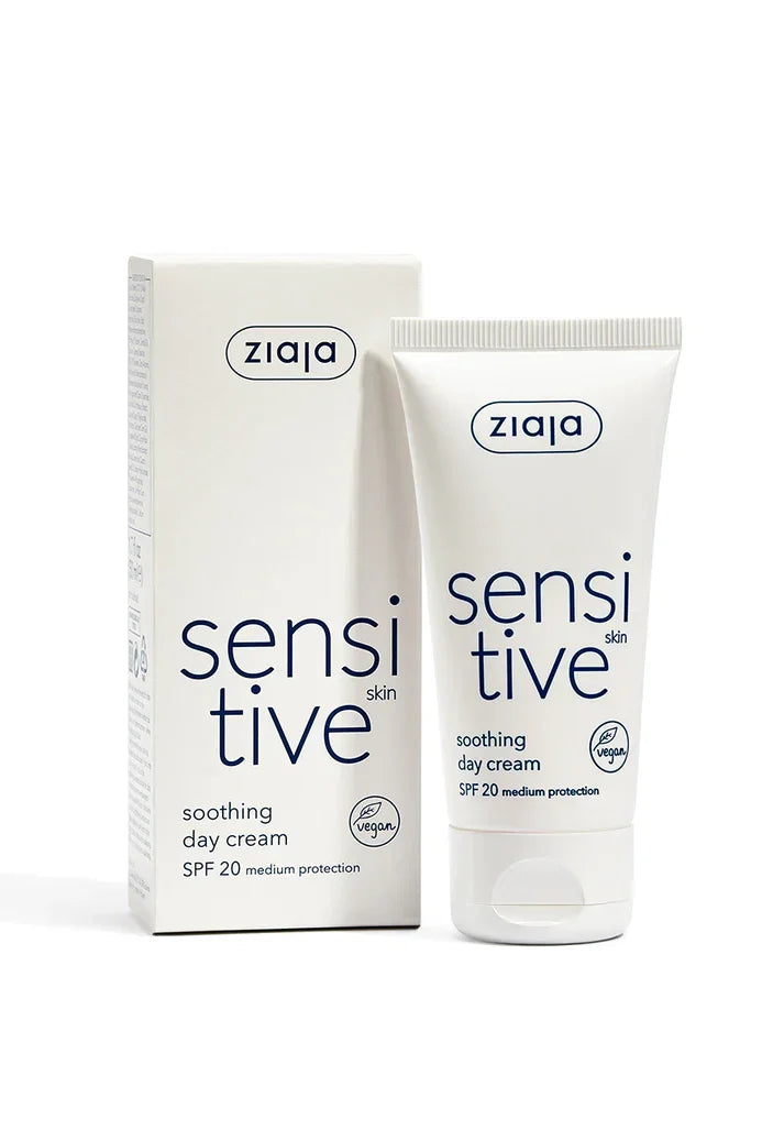 Sensitive Skin Soothing Day Cream SPF20 Medium Protection (Ziaja) - Image 2