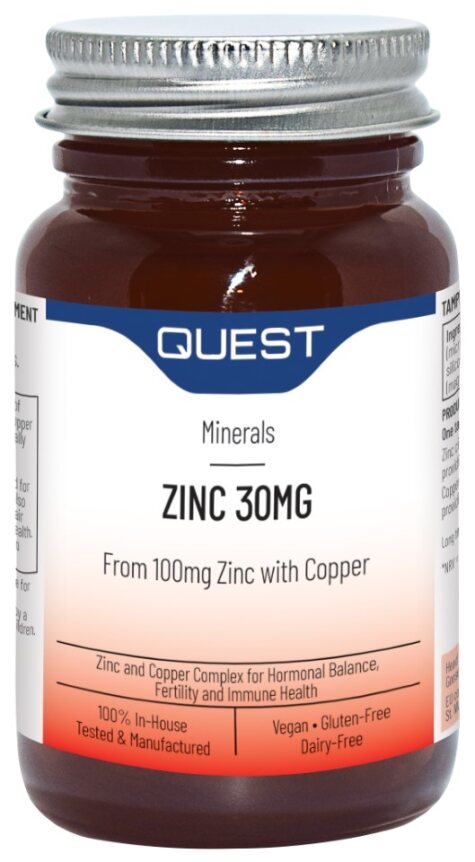 Zinc 30mg (Citrate) 60’s supplement