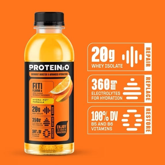 Protein2O Protein Hydration Drink With Electrolytes, Orange Mango