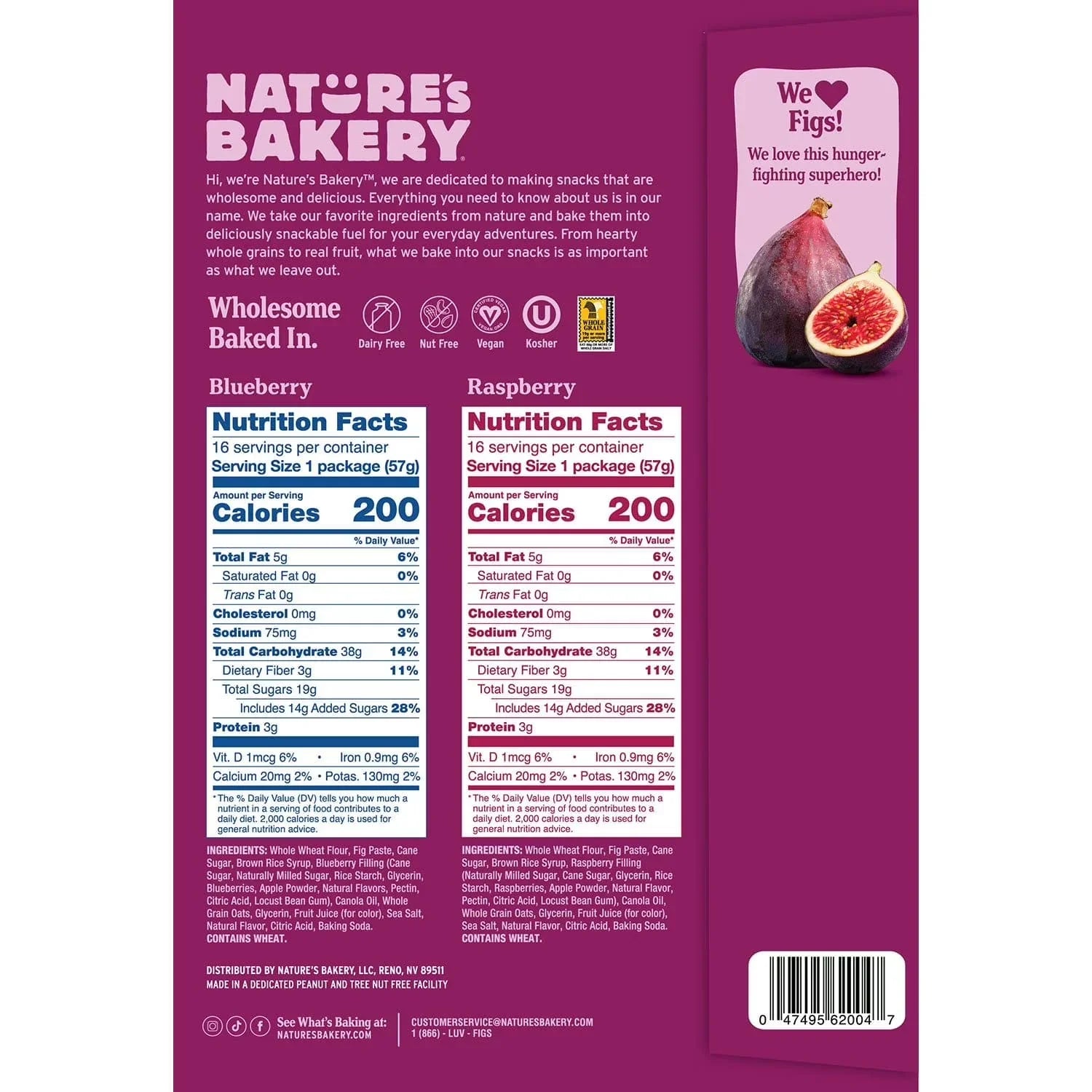 Nature's Bakery Fig Bars Variety Pack - 57g (32pc)