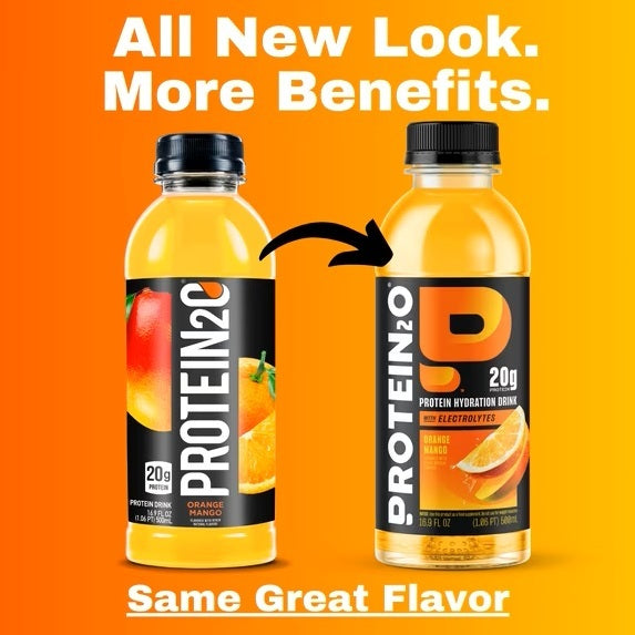 Protein2O Protein Hydration Drink With Electrolytes, Orange Mango