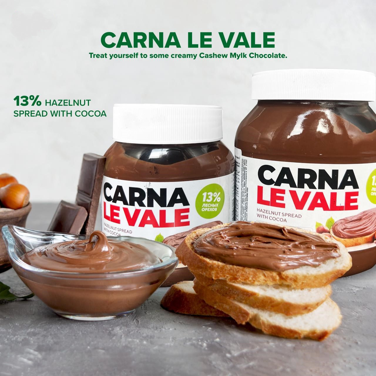 Carna le vale chocolate hazelnut spread