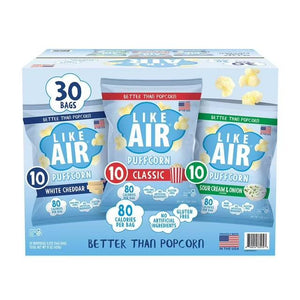 Like Air Puffcorn Variety Pack 14g (30pk)