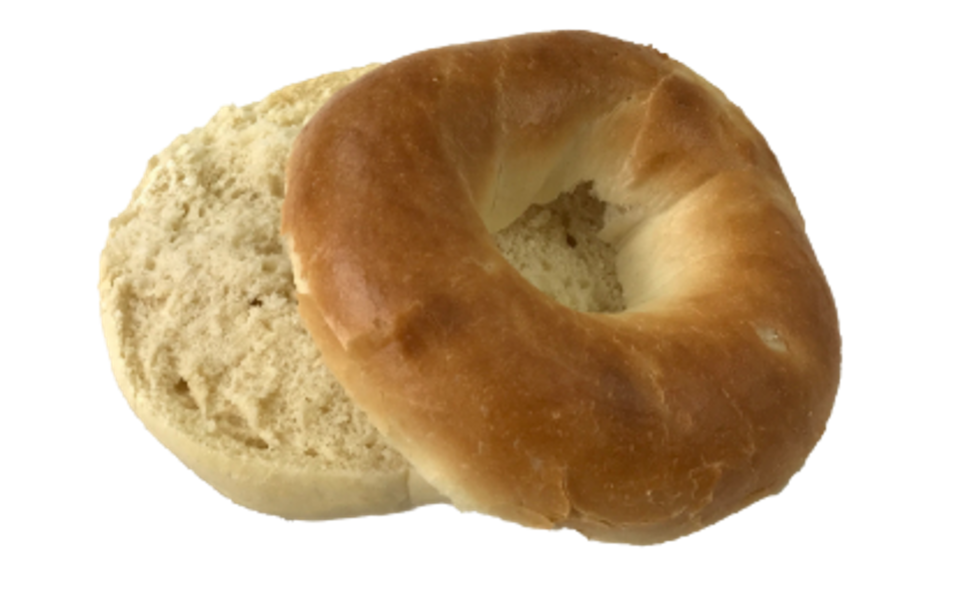 Baker Source Bagel Plain 4oz Sliced - 6pcs - Frozen