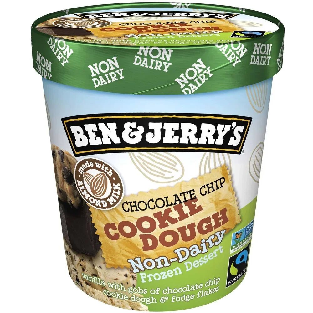 Ben & Jerry's Non Dairy Chocolate Chip Cookie Dough 136g | Welaza