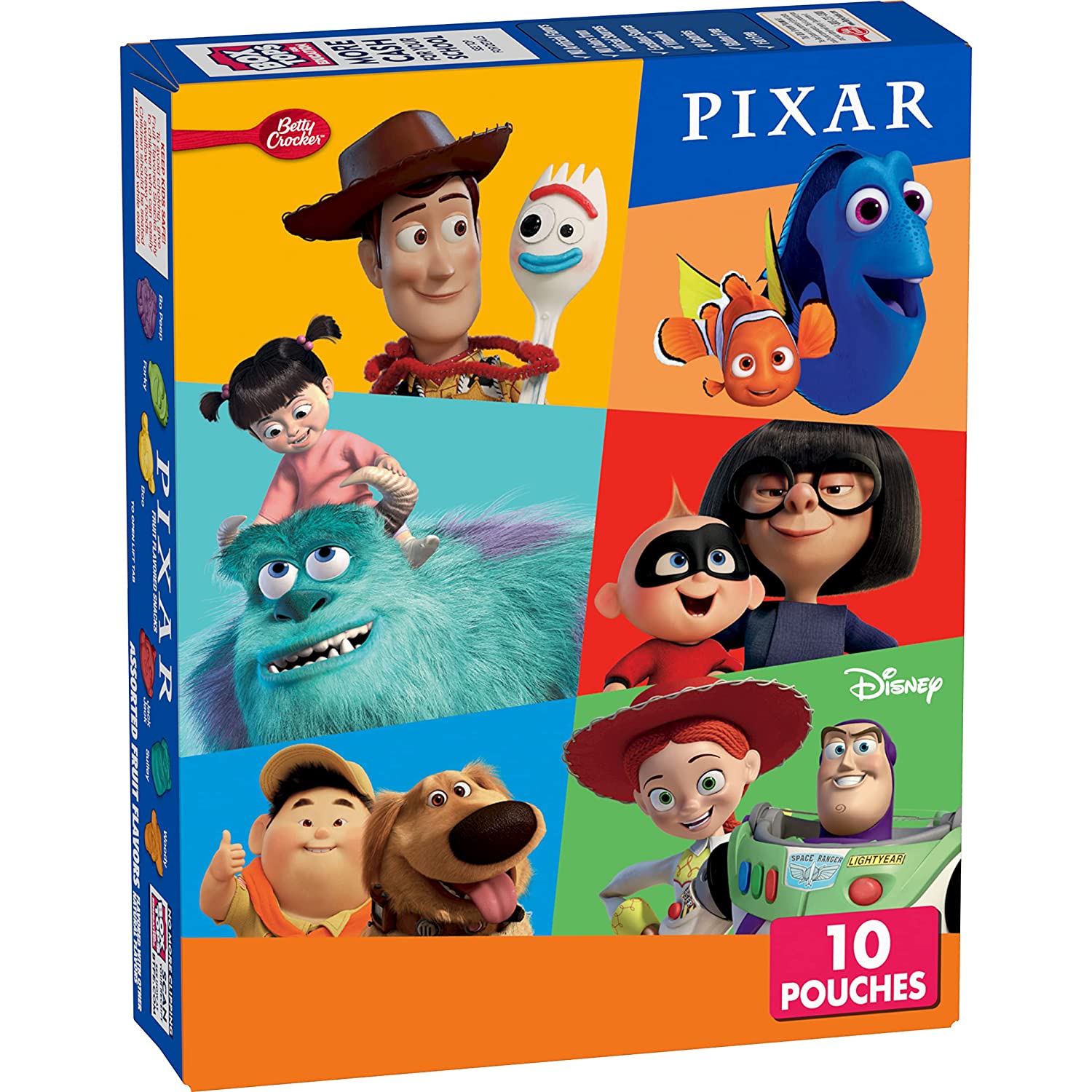 Betty Crocker Fruit Snacks Pixar 8 Oz  (10 Pouches)