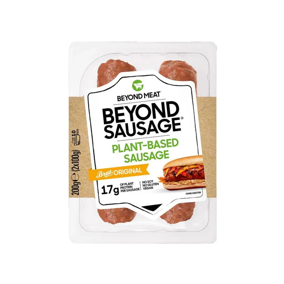 Beyond Meat plant-based sausage original bratwurst, vegan sausage pack from iPlantBased UAE