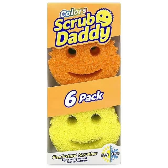 Scrub Daddy Sponges, Multiple Colors, 6 Pack
