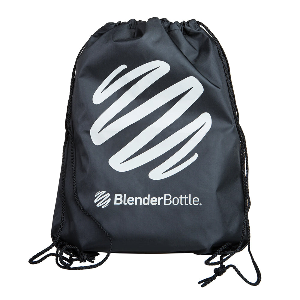 BlenderBottle Drawstring Bag - Black Gym Bag