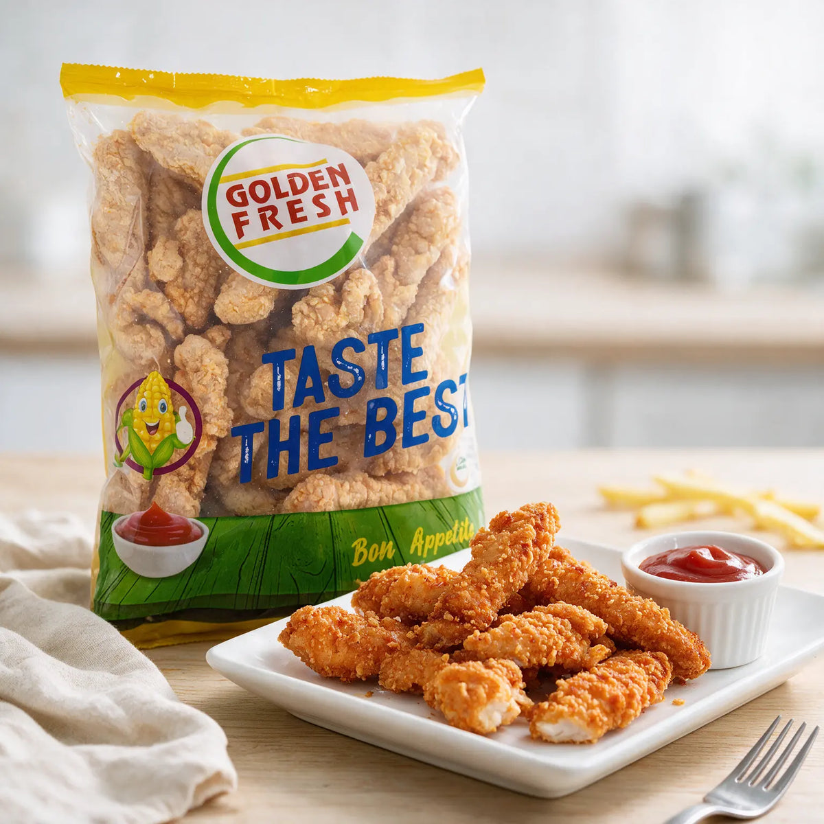 Chicken Zinger Strips 1 kg (15-18 pcs approx)