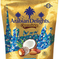 Arabian Delights Chocodate Coconut Chocolate Pouch, Stuffed w/ Golden Roasted Almonds ,Dates| Snacks & Sweets 90g