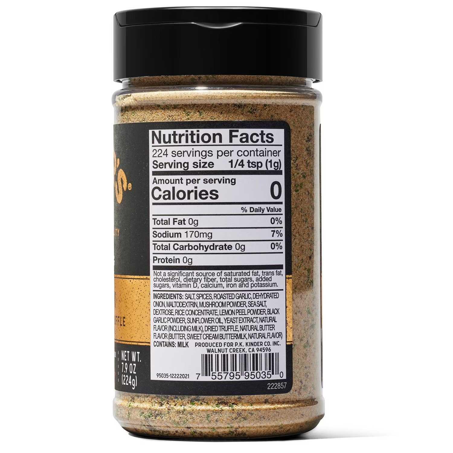 Kinder's Prime Steak with Black Garlic and Truffle Seasoning - 224g