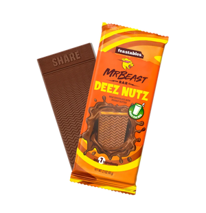 Feastables MrBeast Deez Nutz Peanut Butter Milk Chocolate Bar 60g
