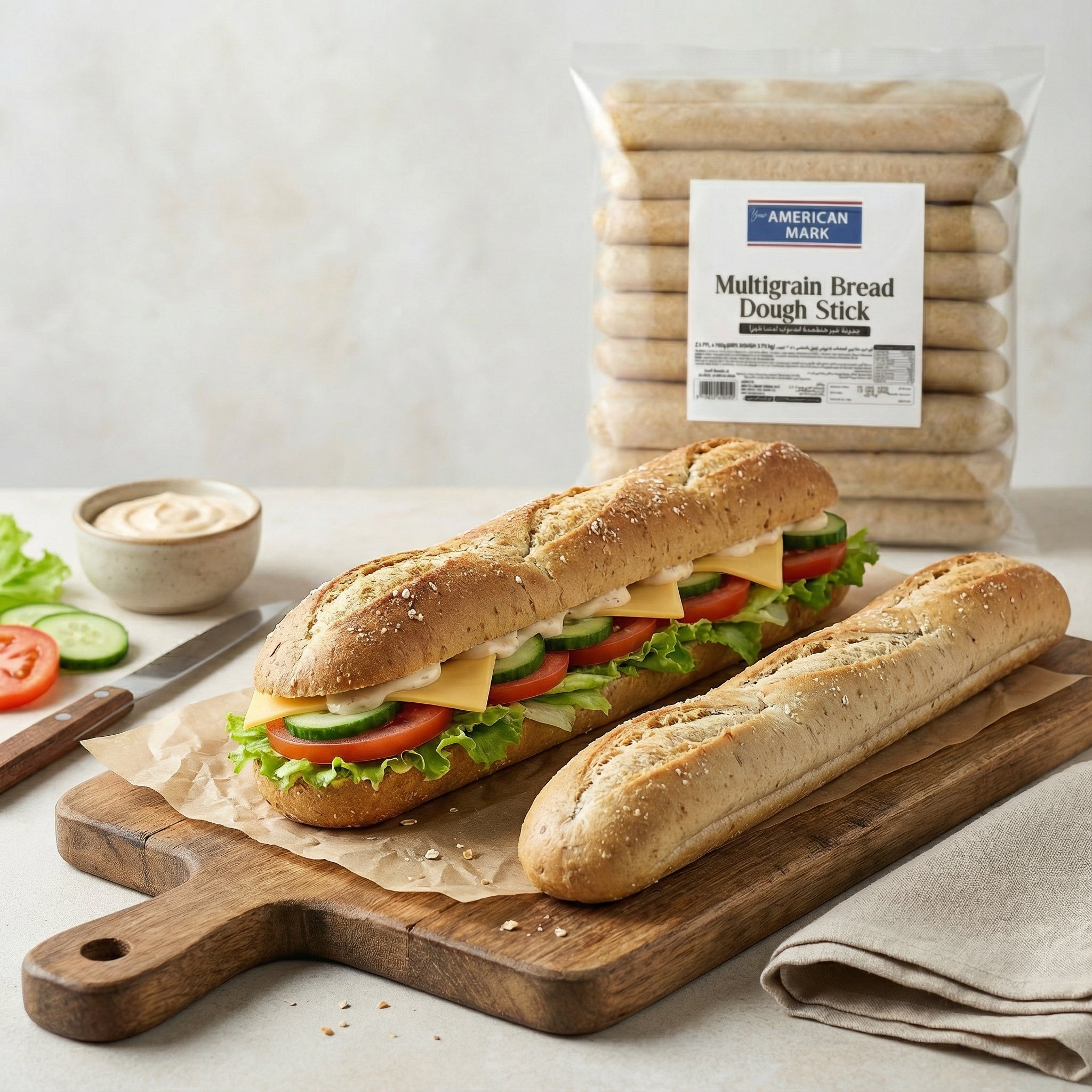 Multigrain Bread Dough Stick – 21 pcs (3.78 kg) | American Mark
