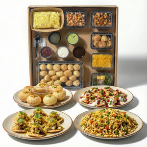Premium 4 IN 1 Pani Puri + Chaat + Bhel Party Box for 10 people
