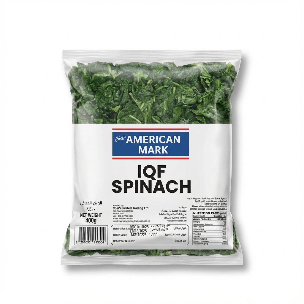 Spinach Chopped IQF  400g