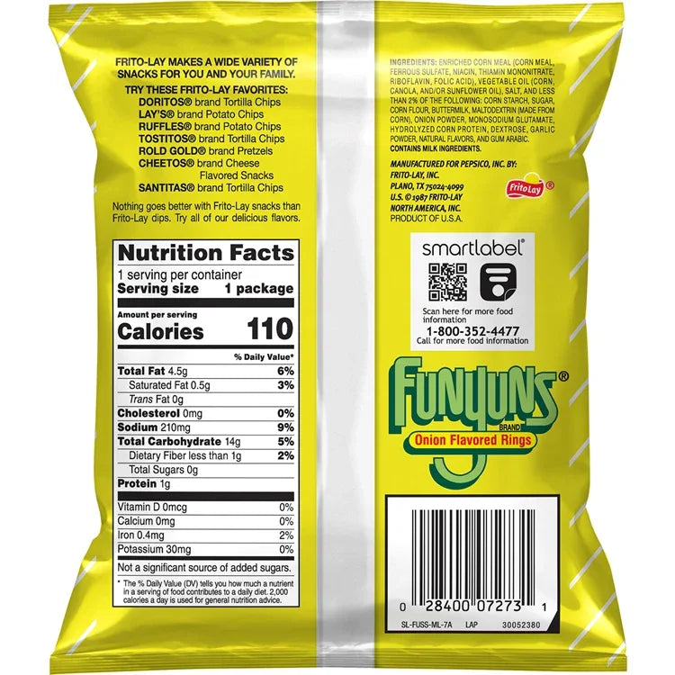 Funyuns Onion Flavored Rings - 5.75 OZ