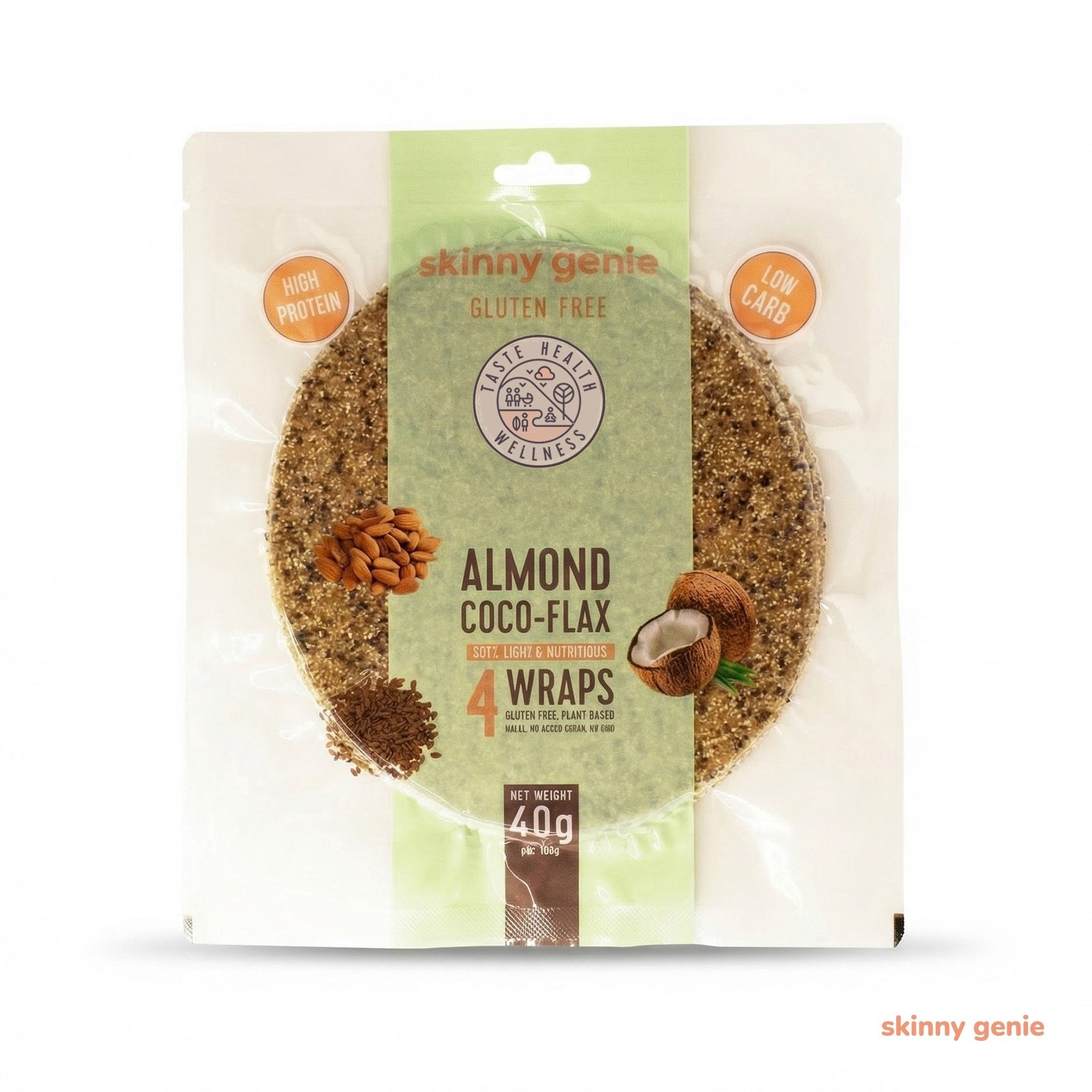 Almond Coco-Flax Wrap
