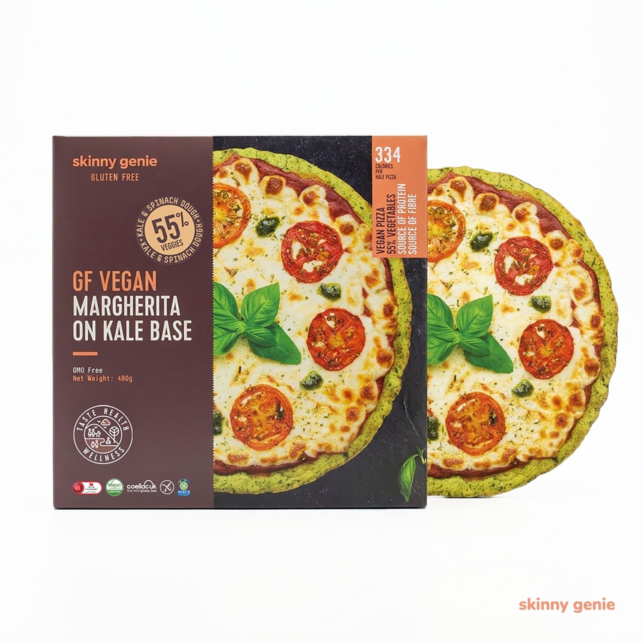 Vegan Margherita Pizza on Kale Base