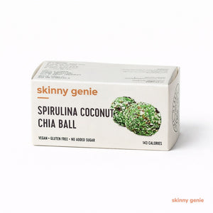 Spirulina Coconut Chia & Sesame Pea Protein Balls