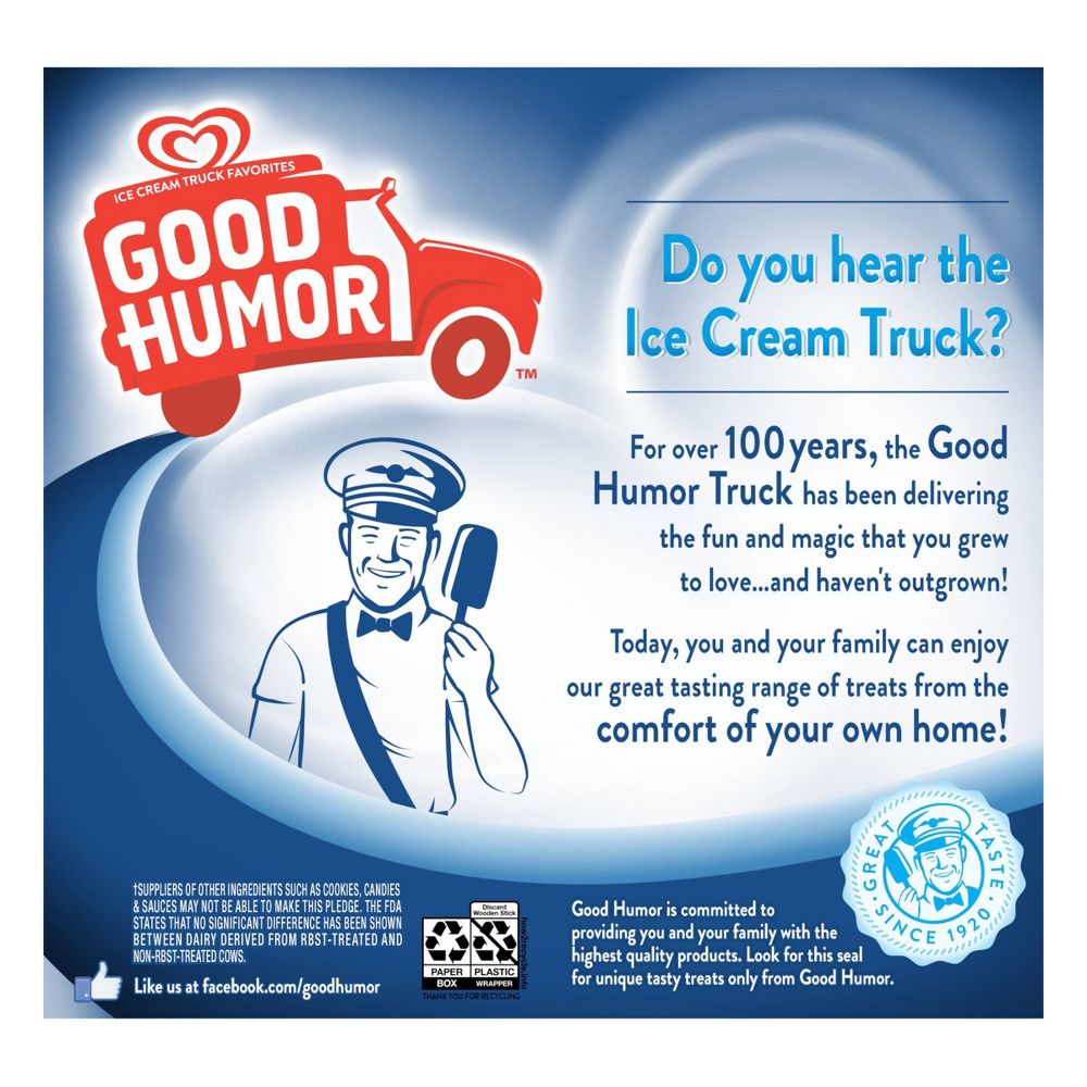 Good Humor Cookies And Creme Bar 6 Pack