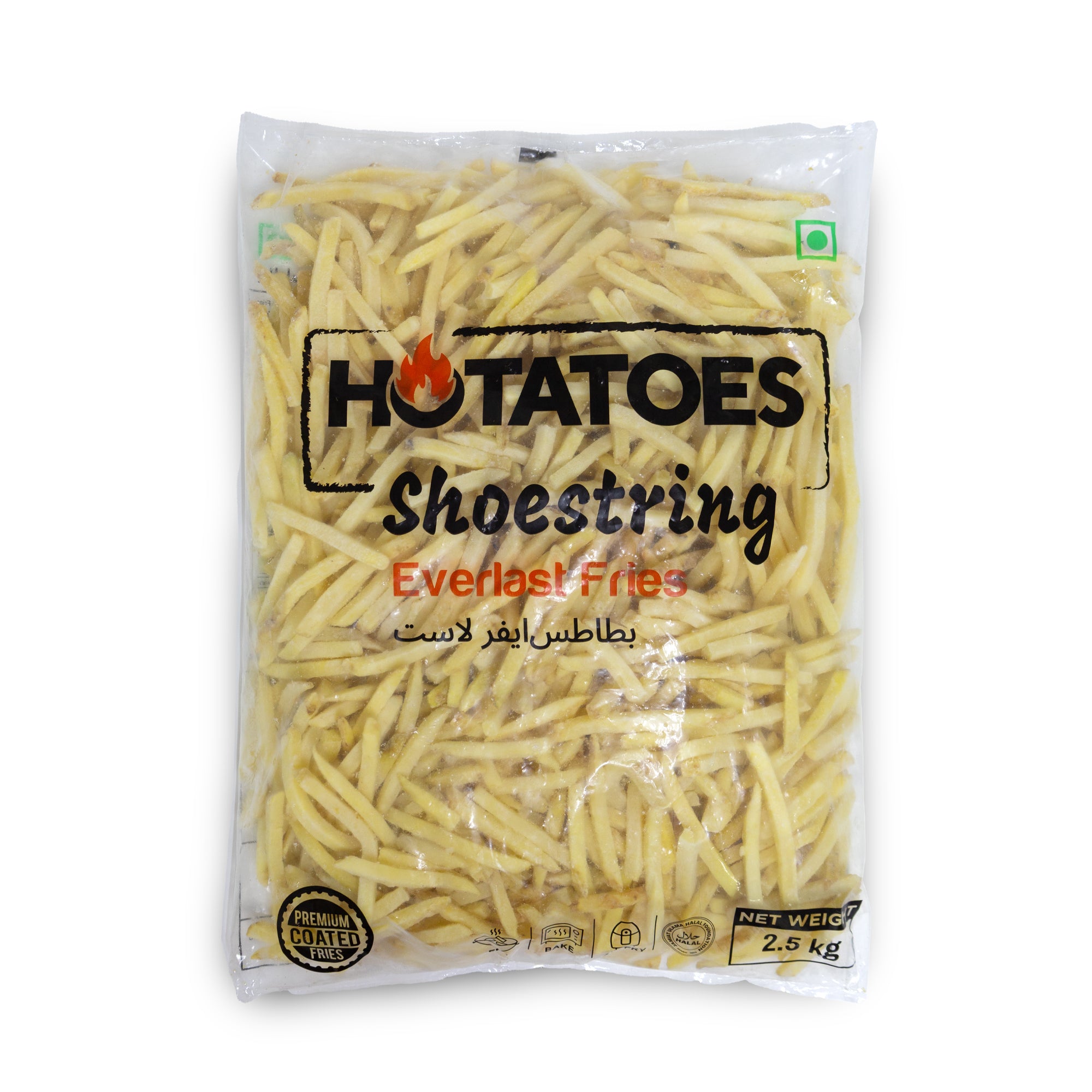 Skin On 6mm Coated French Fries 4×2.5kg